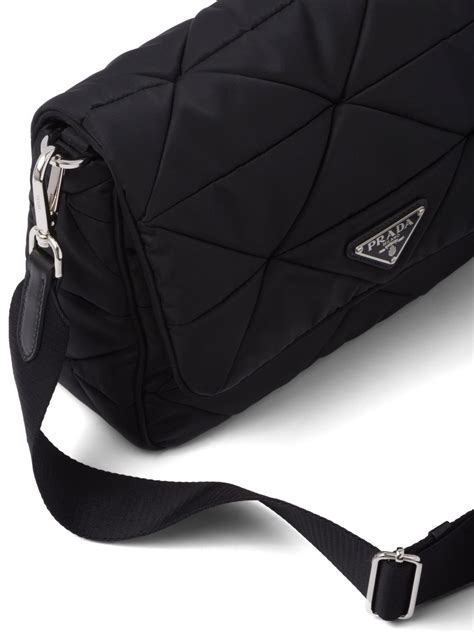 prada bag nylon black|prada padded nylon shoulder bag.